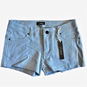 Low Rise Stretch Shorts Light Blue Wash NWT